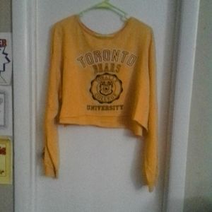 Long sleeve crop top